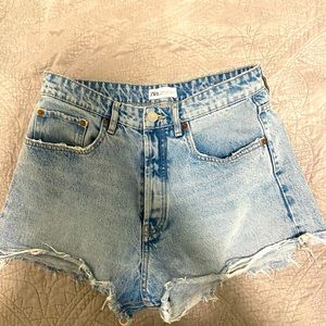 Zara high wasted jean shorts - 6